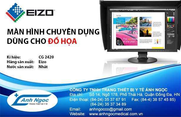 Màn hình thiết kế đồ họa CS2420 EIZO Nhật Bản