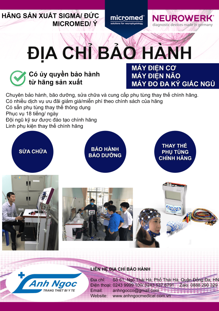 Sửa chữa máy điện não, điện cơ Neurowerk Sigma Đức