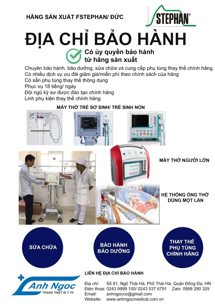 Sửa chữa máy thở Fstephan Đức
